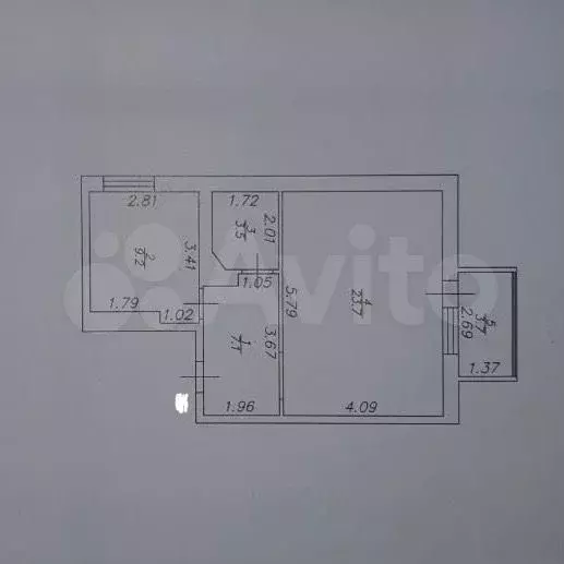 1-к. квартира, 43,5 м, 2/10 эт. - Фото 0