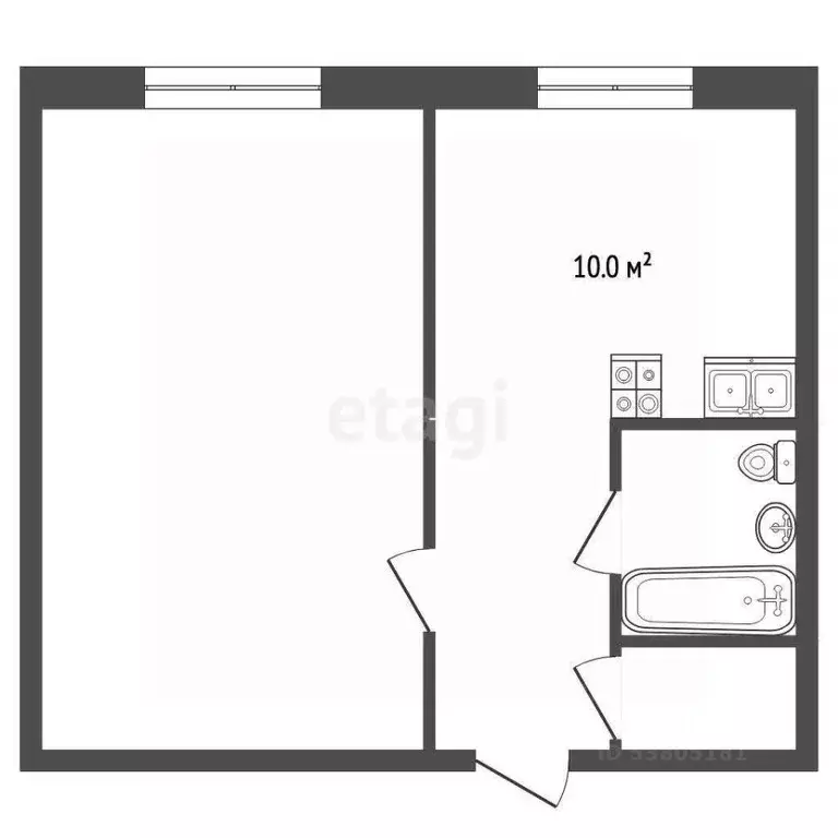1-к кв. Ростовская область, Ростов-на-Дону ул. Зорге, 27/2 (40.0 м) - Фото 1