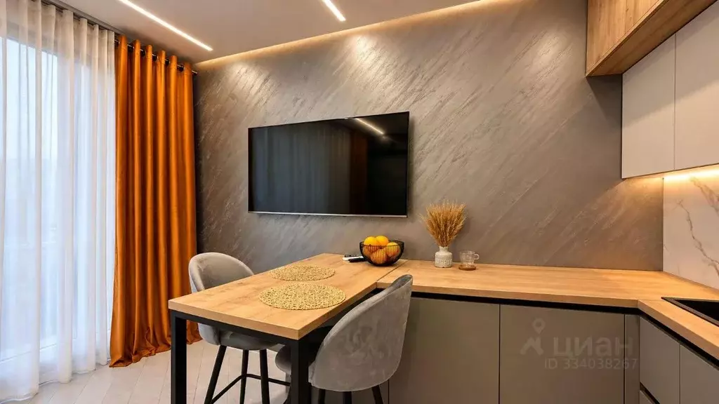 1-к кв. Краснодарский край, Сочи Адлер жилрайон, ул. Ленина, 280 (32.7 ... - Фото 2