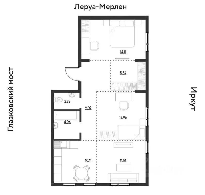 3-к кв. Иркутская область, Иркутск Затон кв-л, ул. Набережная Иркута ... - Фото 0