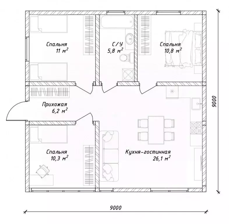 Дом в Севастополь Таврия садоводческое товарищество,  (74 м) - Фото 2