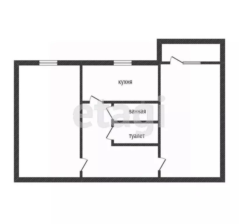 2-к кв. Курганская область, Курган Советская ул., 31 (45.0 м) - Фото 2