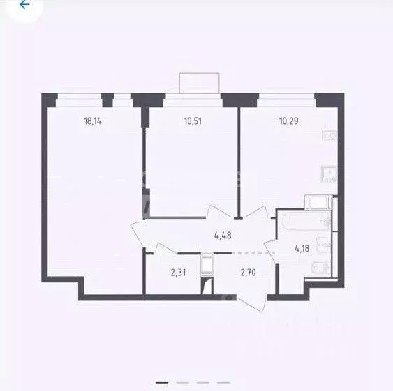 2-к кв. Московская область, Химки городской округ, д. Юрлово к1/1 ... - Фото 2