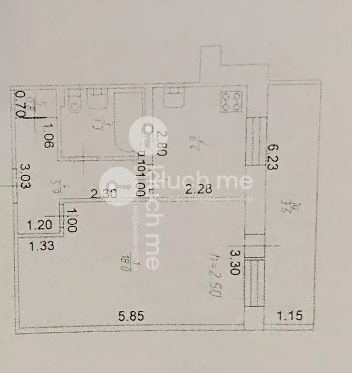 1-к кв. Татарстан, Казань ул. Юлиуса Фучика, 75 (34.4 м) - Фото 2