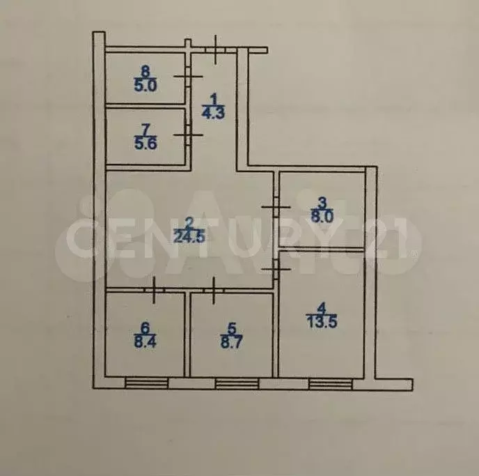 3-к. квартира, 78 м, 3/11 эт. - Фото 0