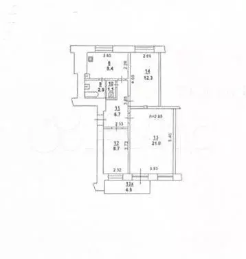 3-к. квартира, 65 м, 5/8 эт. - Фото 0