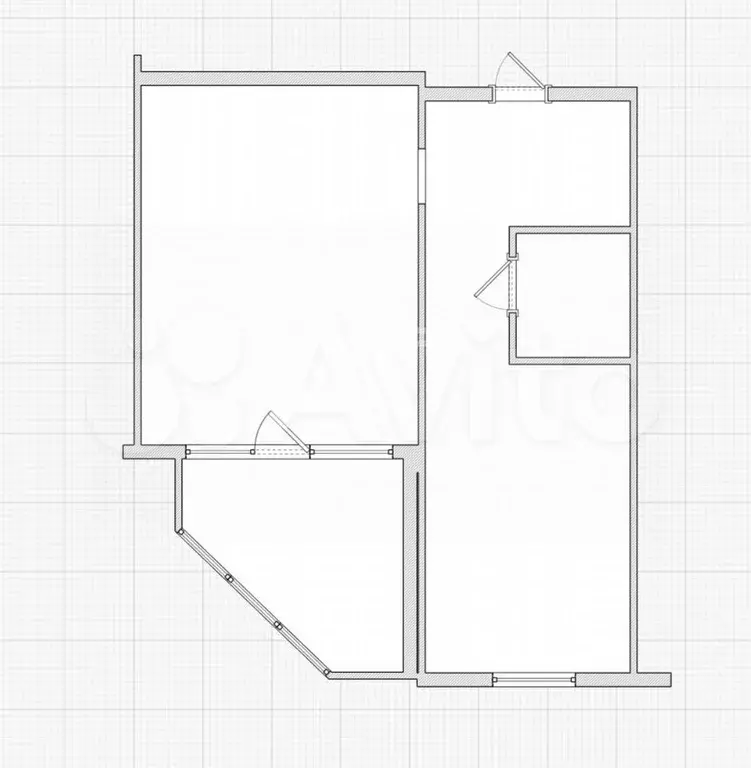 2-к. квартира, 44 м, 2/5 эт. - Фото 0