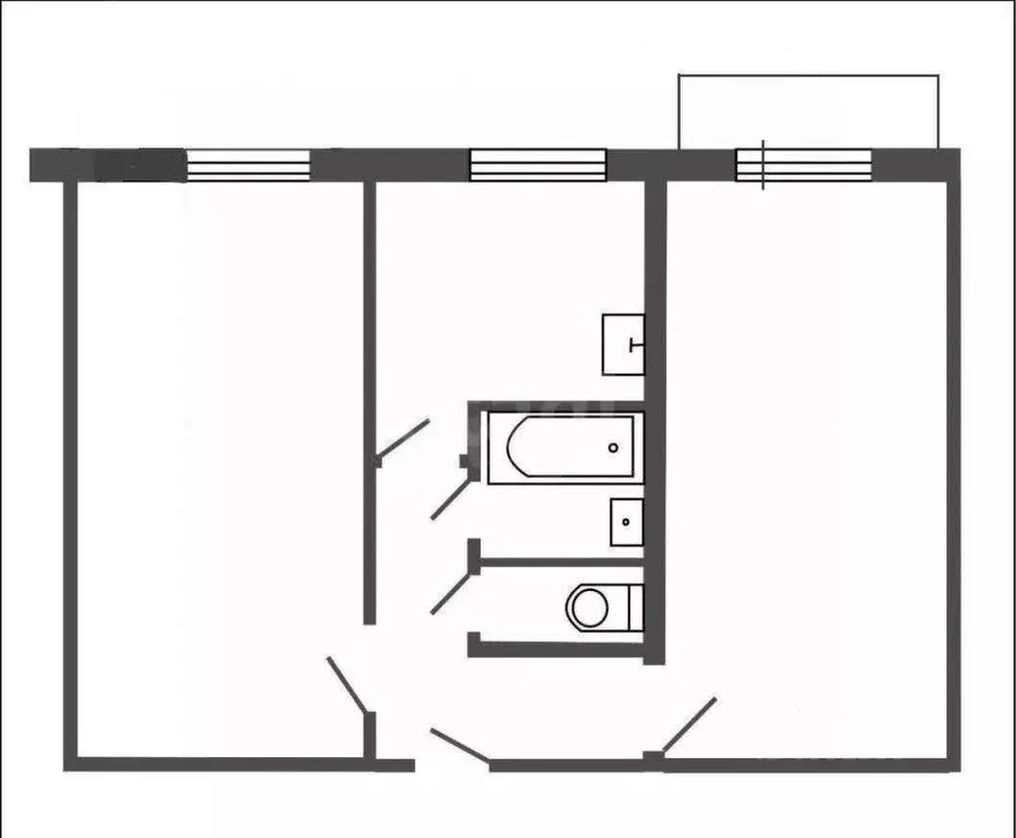 2-к кв. Тульская область, Щекино ул. Мира, 17 (43.8 м) - Фото 1