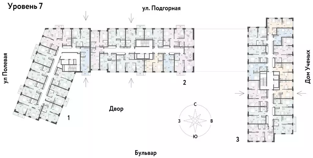 3-к кв. Тюменская область, Тюмень Подгорная ул., 73 (52.07 м) - Фото 1