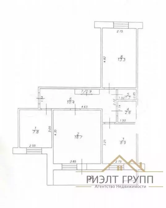 3-комнатная квартира: Казань, Ютазинская улица, 16 (60.9 м) - Фото 1