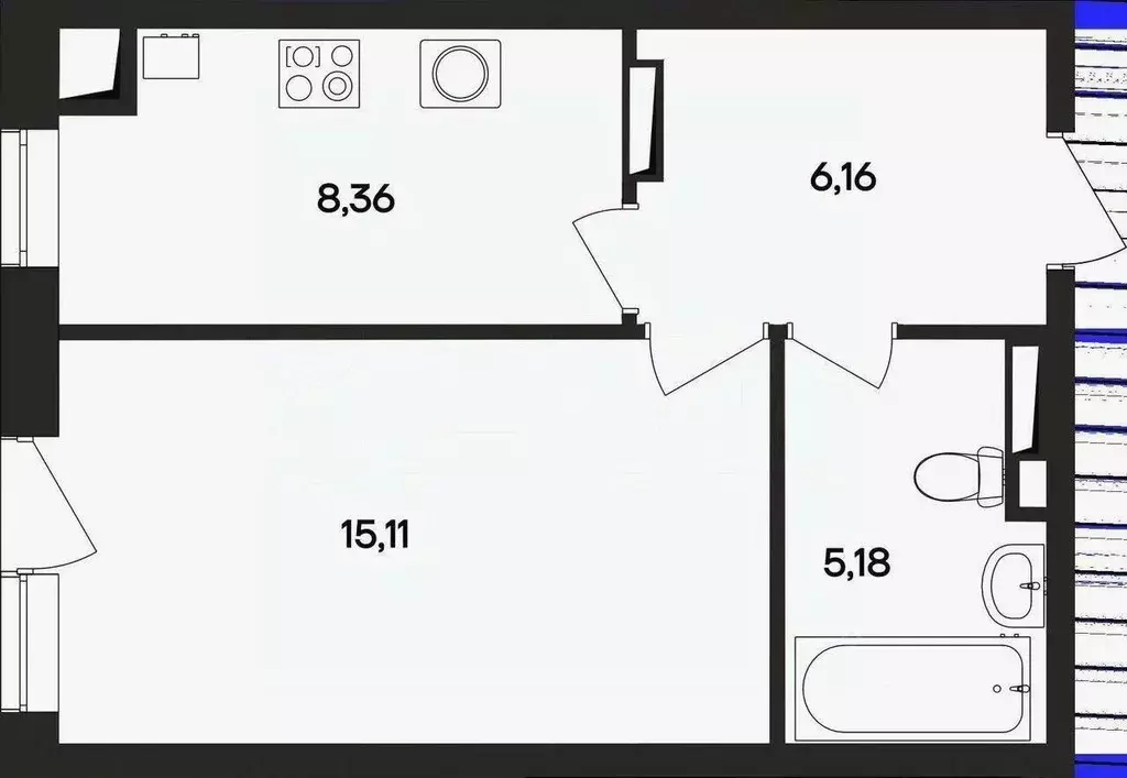 1-к кв. Крым, Евпатория городской округ, Заозерное пгт ул. ... - Фото 1