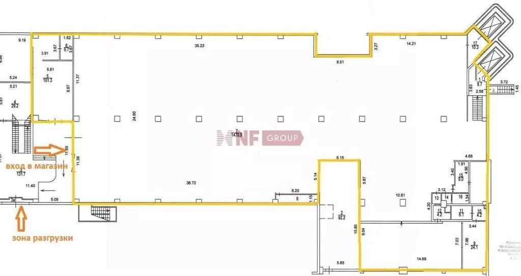 Торговая площадь в Москва Кантемировская ул., 58 (1571 м) - Фото 1