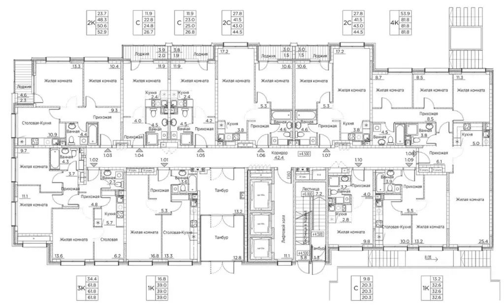 3-к кв. Приморский край, Владивосток ул. Расула Гамзатова, 7к3 (61.8 ... - Фото 1