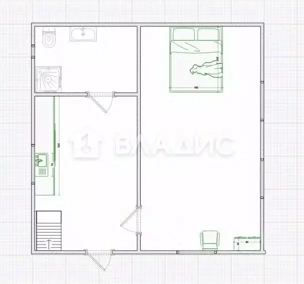 Дом в Пензенская область, Пенза Аграрник-10 СНТ,  (44 м) - Фото 2