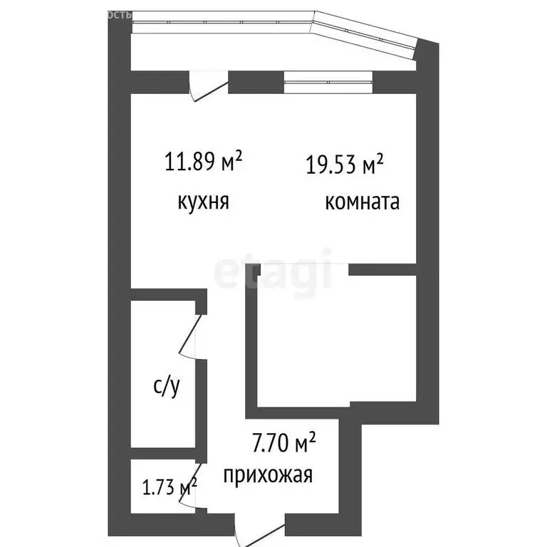1-комнатная квартира: Воронеж, набережная Максима Горького, 49Б (47 м) - Фото 1