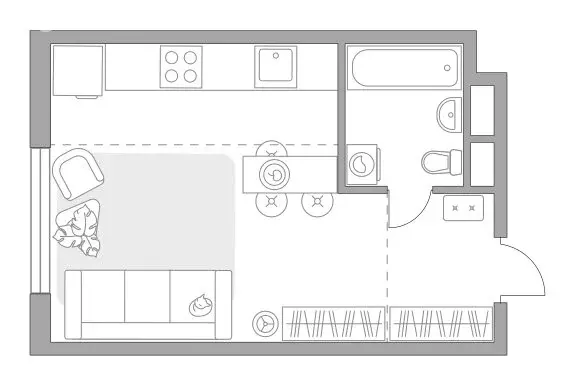 Квартира-студия: Одинцовский городской округ, территориальное ... - Фото 1