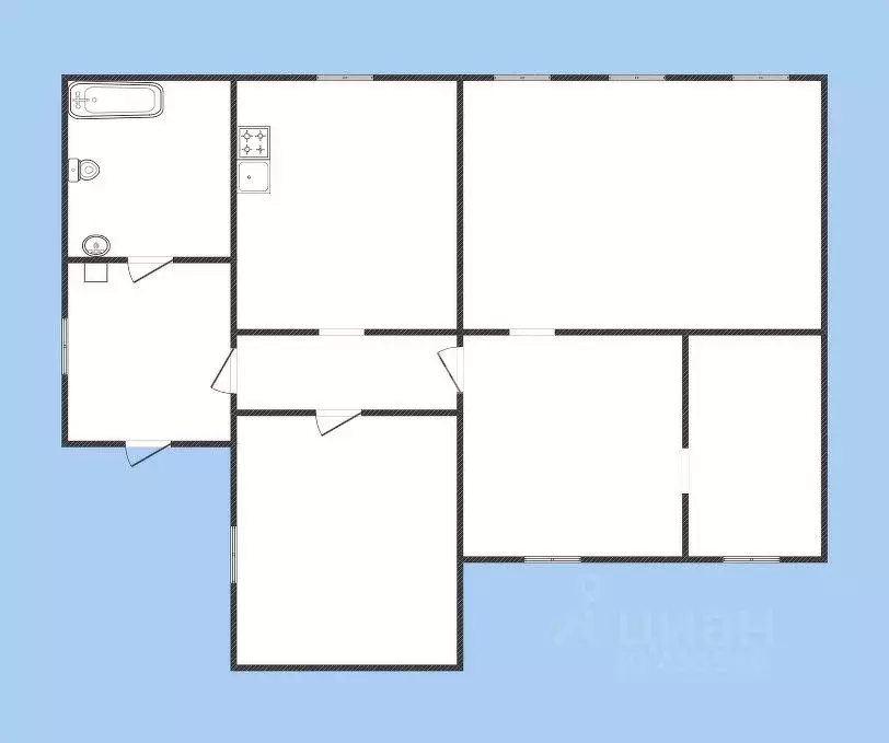 Дом в Белгородская область, Губкин Интернациональная ул., 10 (62 м) - Фото 1
