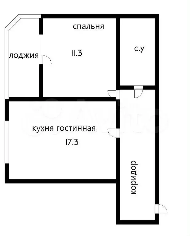 1-к. квартира, 46 м, 2/22 эт. - Фото 0