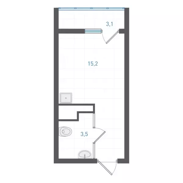 Квартира-студия: Екатеринбург, микрорайон Академический, 4-й квартал ... - Фото 1
