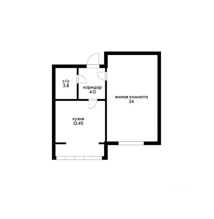 1-к кв. Адыгея, Тахтамукайский район, Яблоновский пгт ул. Тургеневское ... - Фото 2