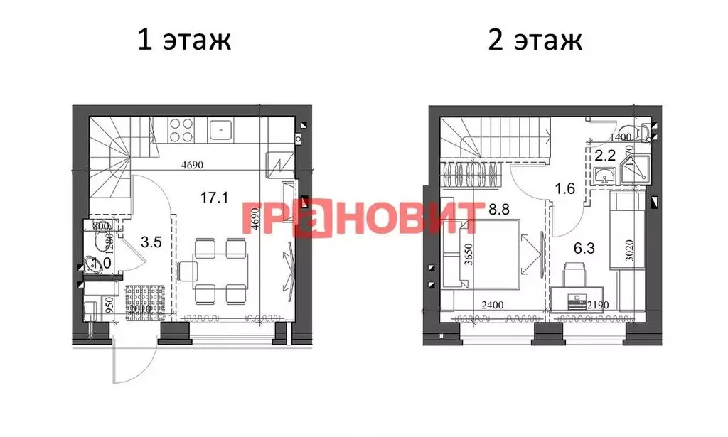 2-комнатная квартира: Элитный, микрорайон Берёзки, 185 (41.3 м) - Фото 0