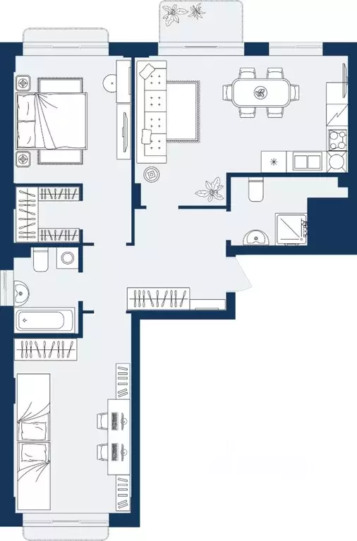 3-к кв. Дагестан, Махачкала Ипподром мкр,  (74.55 м) - Фото 1