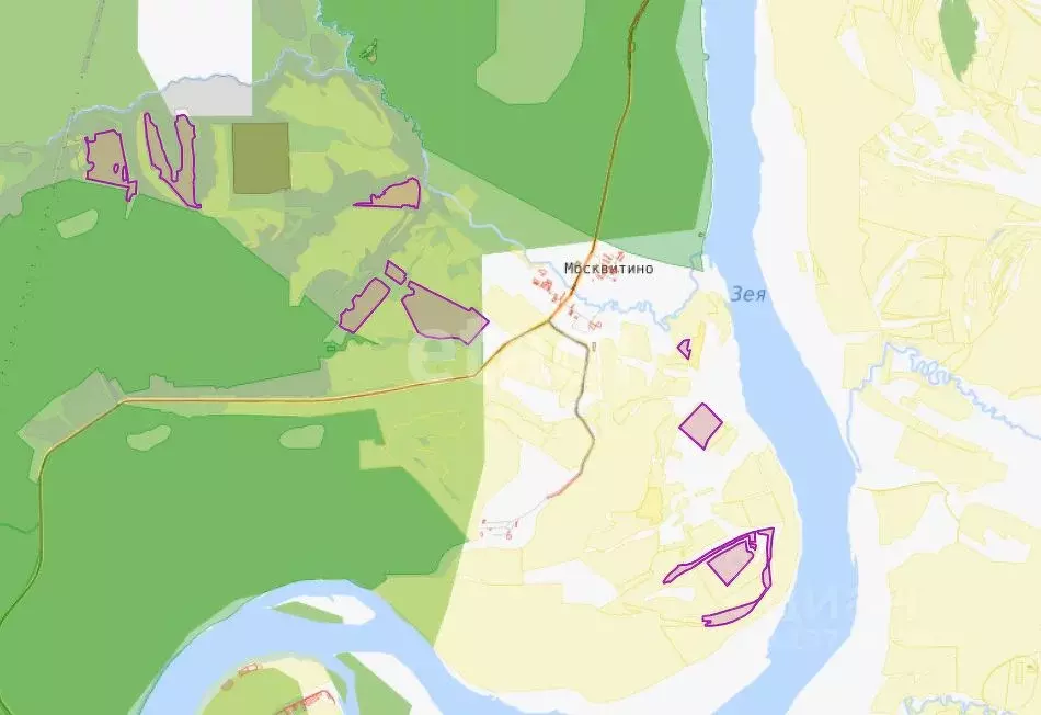 Участок в Амурская область, Свободненский район, с. Москвитино  ... - Фото 2