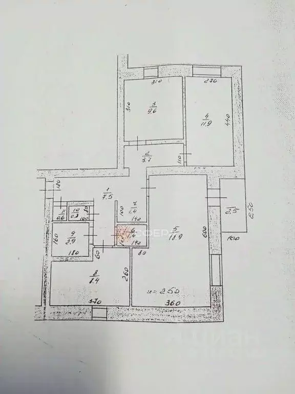 3-к кв. Новосибирская область, Ордынское рп просп. Революции, 55 (67.1 ... - Фото 2