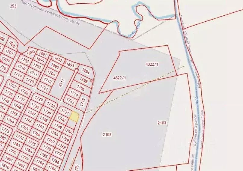 Участок в Тульская область, Дубенский район, Протасовское с/пос, с. ... - Фото 2