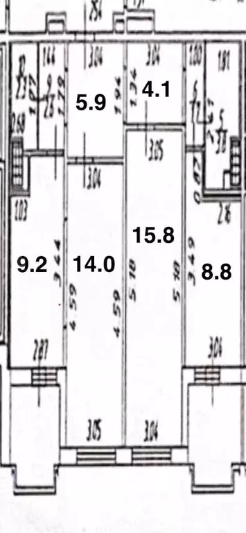 3-к кв. Санкт-Петербург Парашютная ул., 65 (68.2 м) - Фото 1