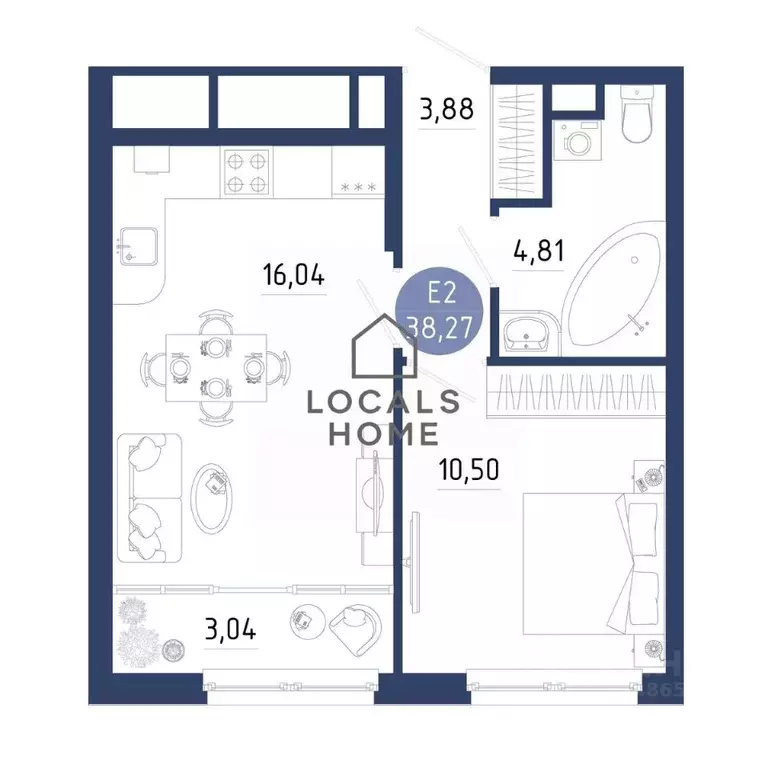 1-к кв. Рязанская область, Рязанский муниципальный округ, с. Дядьково ... - Фото 2