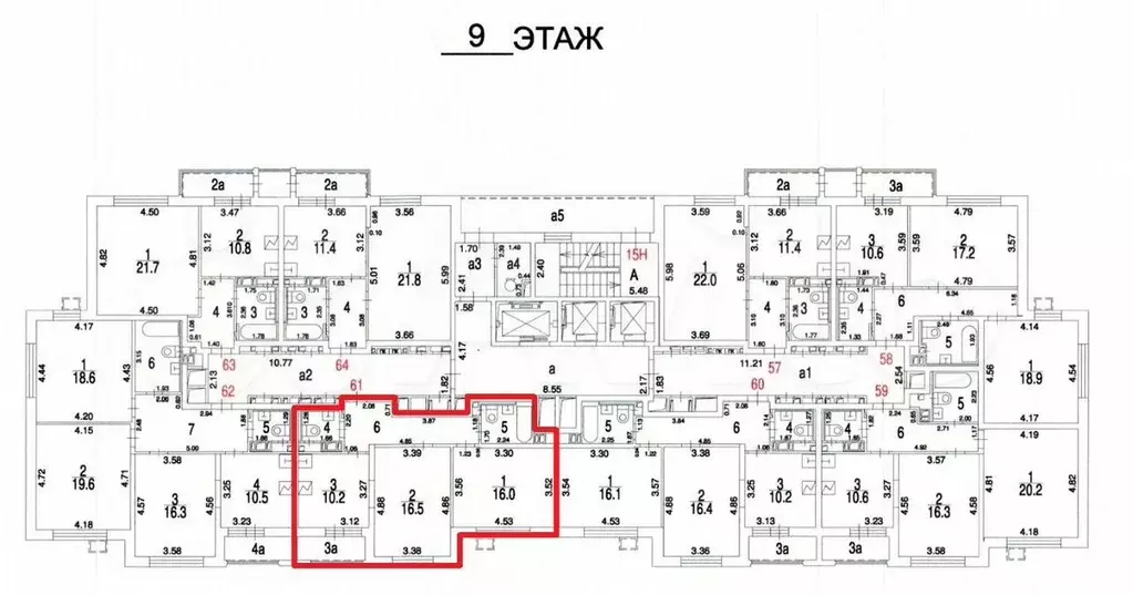 Аукцион: 2-к. квартира, 57,5 м, 12/20 эт. - Фото 0