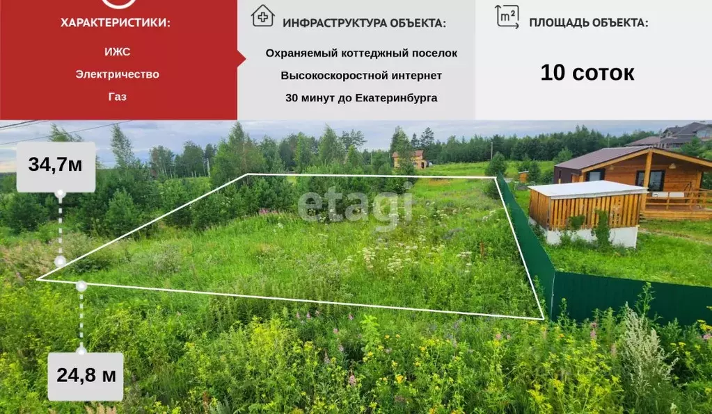 Участок в Свердловская область, Белоярский муниципальный округ, пос. ... - Фото 0