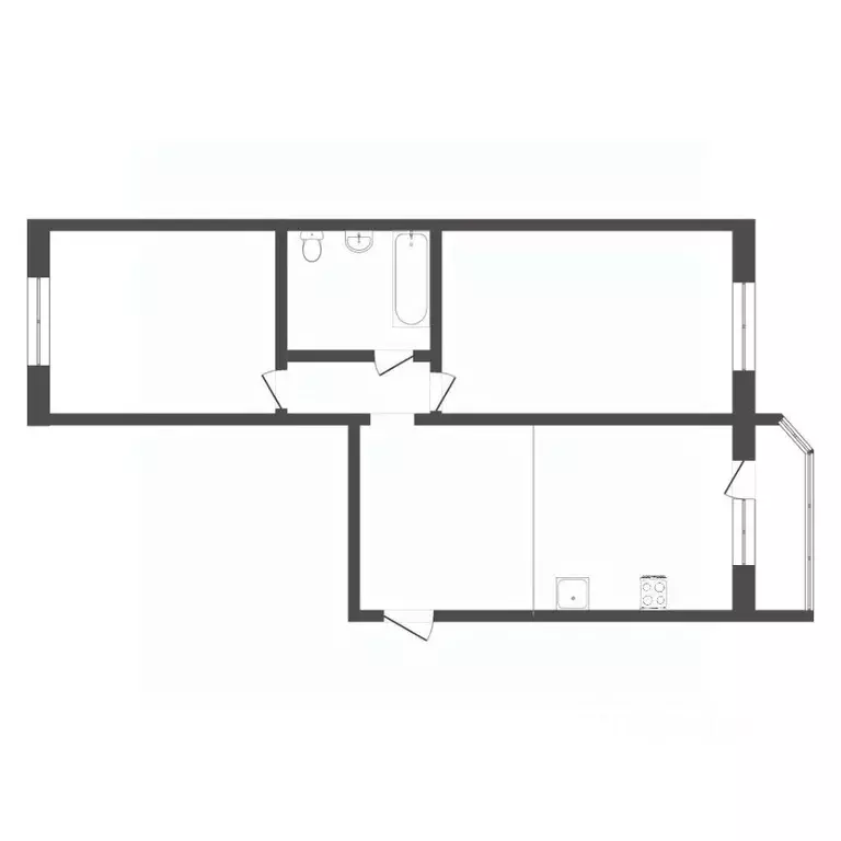 2-к кв. Тюменская область, Тюмень Кремлевская ул., 110к3 (66.4 м) - Фото 2