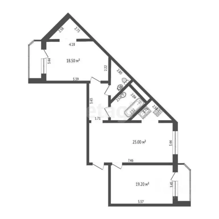 3-к кв. Тюменская область, Тюмень ул. Павла Шарова, 1к1 (83.0 м) - Фото 1