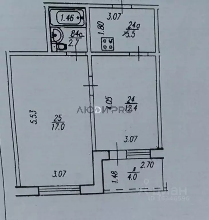 2-к кв. Башкортостан, Уфа Кольцевая ул., 197 (37.0 м) - Фото 2