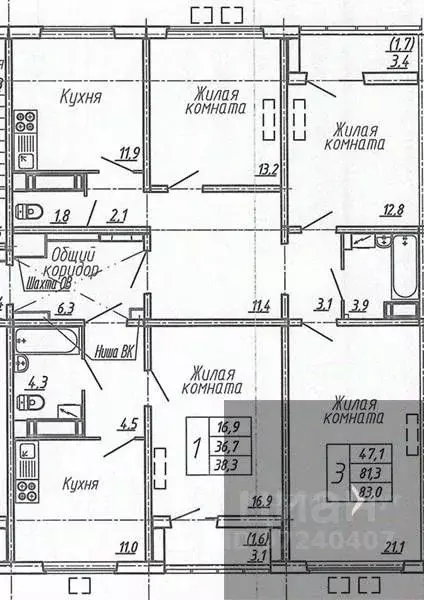 3-к кв. Воронежская область, Воронеж ул. Шишкова, 140Б/6 (83.1 м) - Фото 0