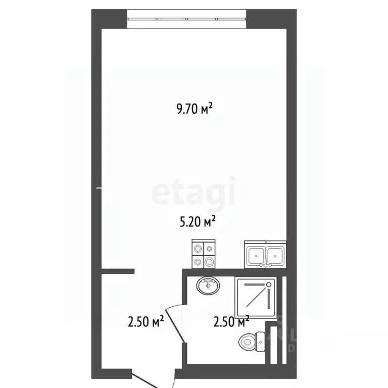Студия Москва Очаковское ш., 5к3 (20.0 м) - Фото 2