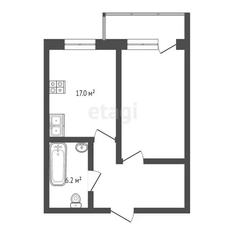 1-комнатная квартира: Самара, бульвар Засамарская Слобода, 7 (43 м) - Фото 1