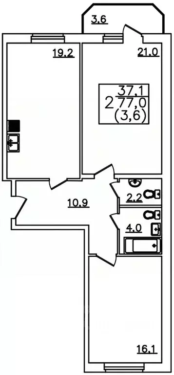 2-к кв. Ставропольский край, Пятигорск Бештау мкр, Алые Паруса жилой ... - Фото 1