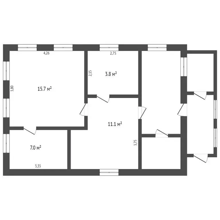 Дом в Кемерово, 1-я Иланская улица (55 м) - Фото 1