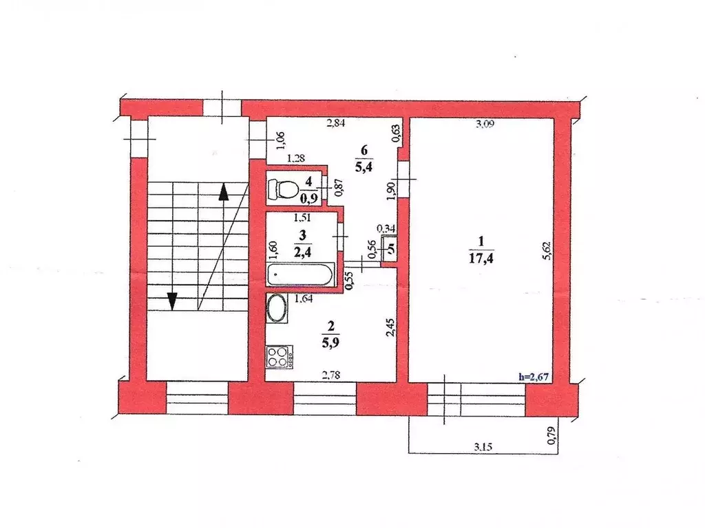 1-к кв. Пермский край, Пермский муниципальный округ, пос. Красный ... - Фото 2