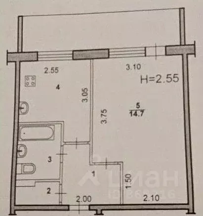 1-к кв. Волгоградская область, Волжский ул. Имени генерала Карбышева, ... - Фото 2