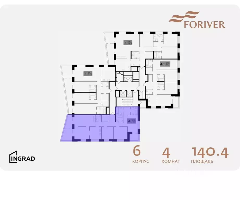 4-к кв. Москва ул. Эдуарда Стрельцова, 2к1 (140.4 м) - Фото 1
