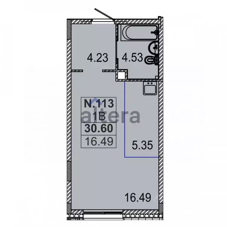 Студия Татарстан, Казань ул. Генерала Ерина, 5Д (32.55 м) - Фото 2