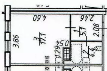 Студия Санкт-Петербург бул. Александра Грина, 1 (26.6 м) - Фото 1