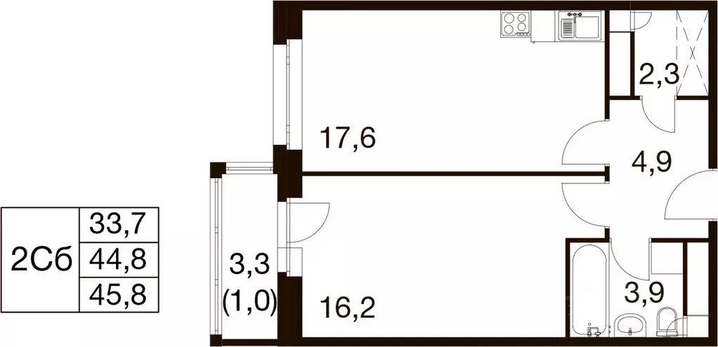 1-к кв. Московская область, Балашиха Гагарина мкр, ул. Проектная, 4 ... - Фото 1