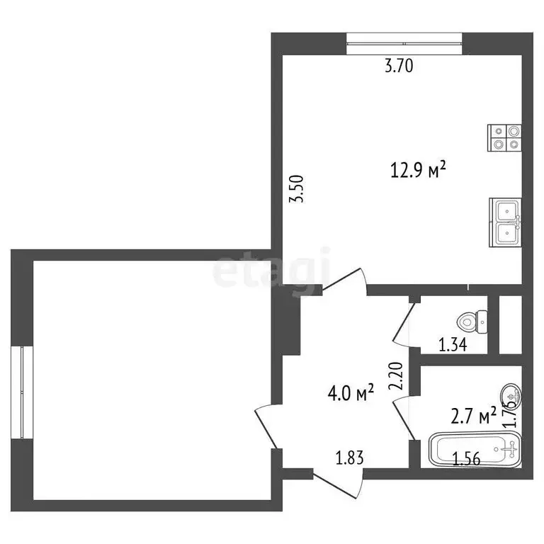 1-комнатная квартира: Омск, 6-й Амурский проезд, 8 (36.7 м) - Фото 0