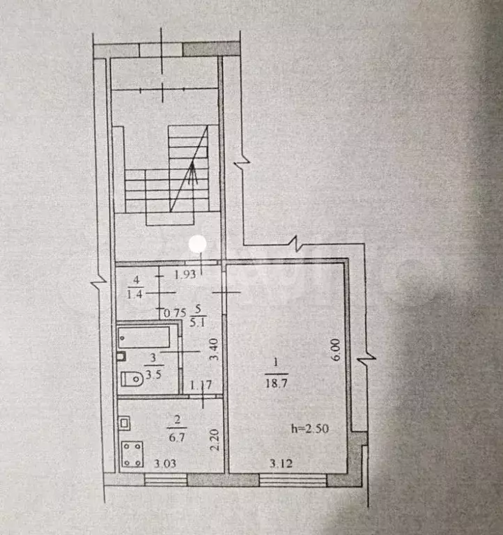 1-к. квартира, 35,4 м, 1/5 эт. - Фото 0