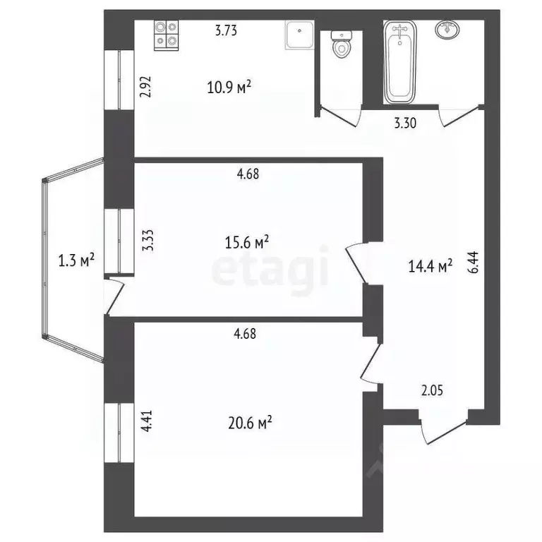 2-к кв. Ямало-Ненецкий АО, Тарко-Сале Пуровский район, ул. Республики, ... - Фото 1